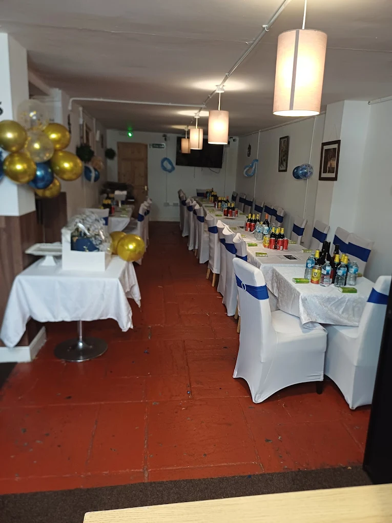 Private event room decor at Blessed Kitchen